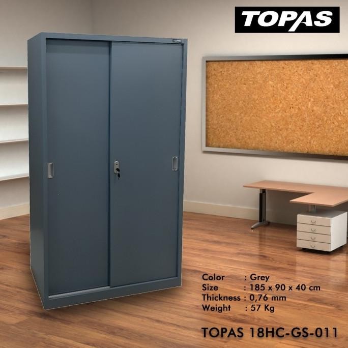 

Lemari Besi Kantor Penyimpanan 2 Pintu Panel Sliding Atau Geser