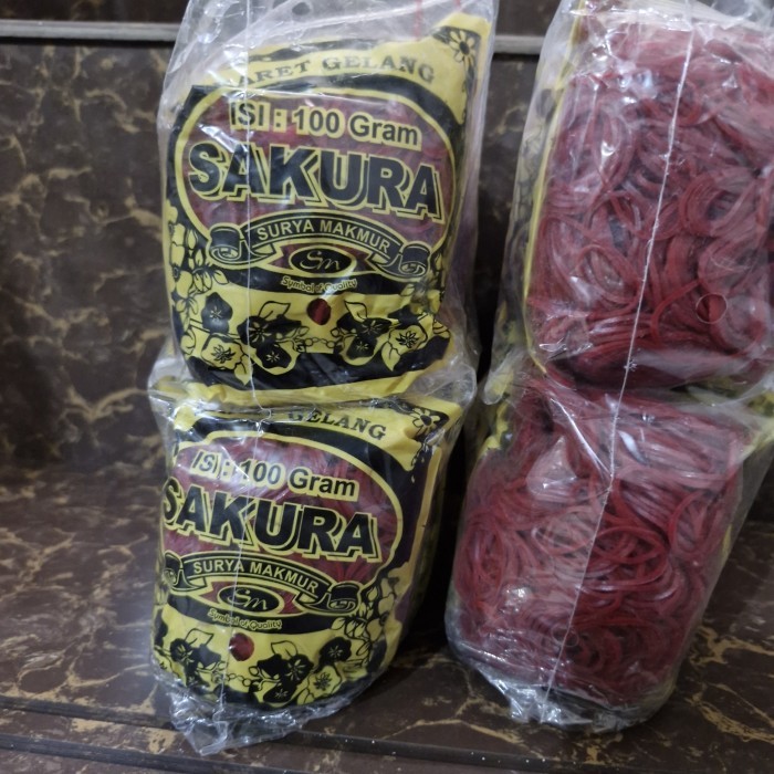 

Karet Merah Sakura Berat 1Kg Isi 10Pc