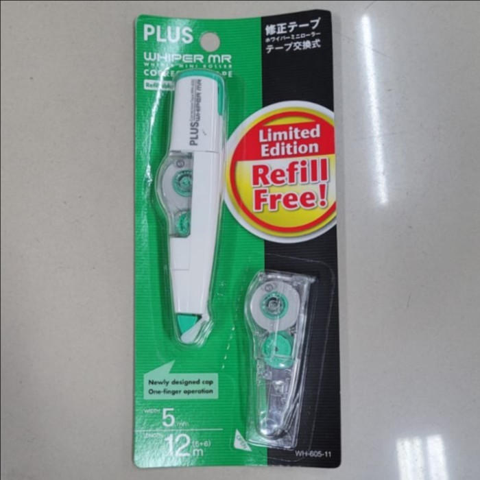 

Correction Tape / Tip-Ex Kertas Roll Plus Whiper Mr Wh-605-11