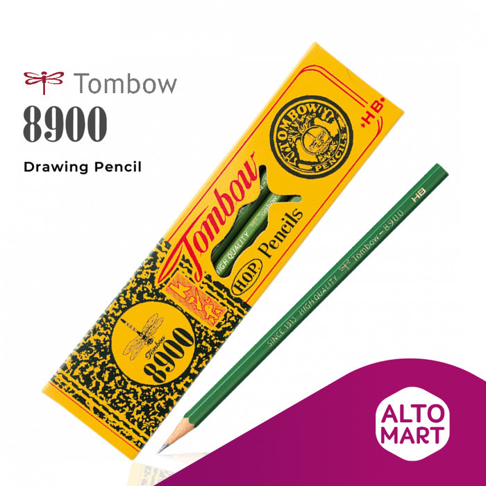 

Tombow 8900 Pencil (12 Pcs) Pensil Gambar Sketsa Drawing Lukis 2B Hb H 2H F