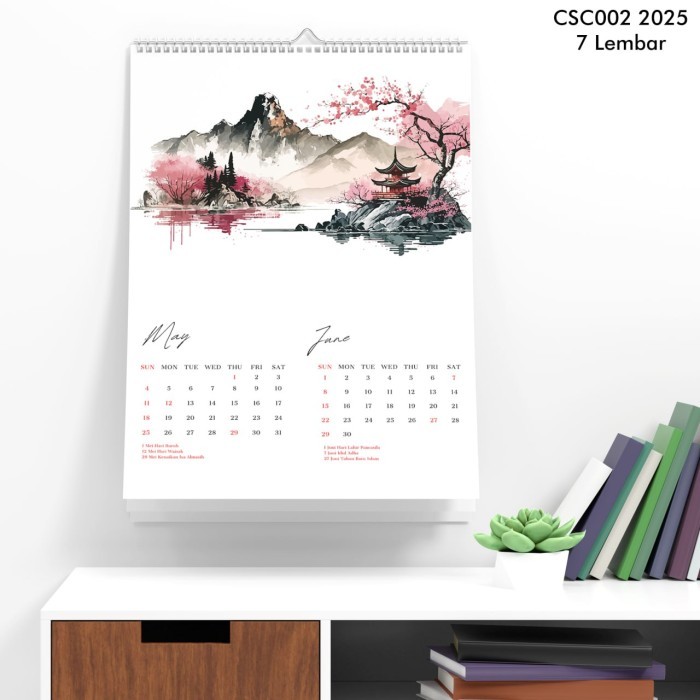 

Kalender Dinding 2025 Aesthetic Isi 7 Lembar Seni Untuk Setiap Bulan