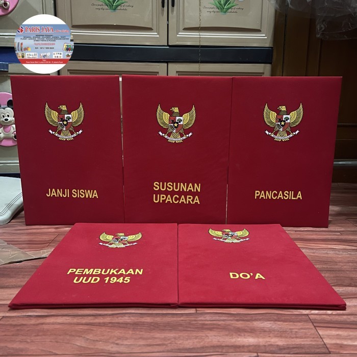 

Map Sekolah Map Bludru Kantor Map Upacara Bendera 1 Sett Full Merah