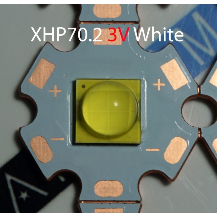BERGARANSI LED CREE XHP70 XHP70.2 3V 20W WHITE WARM WHITE PCB 20MM