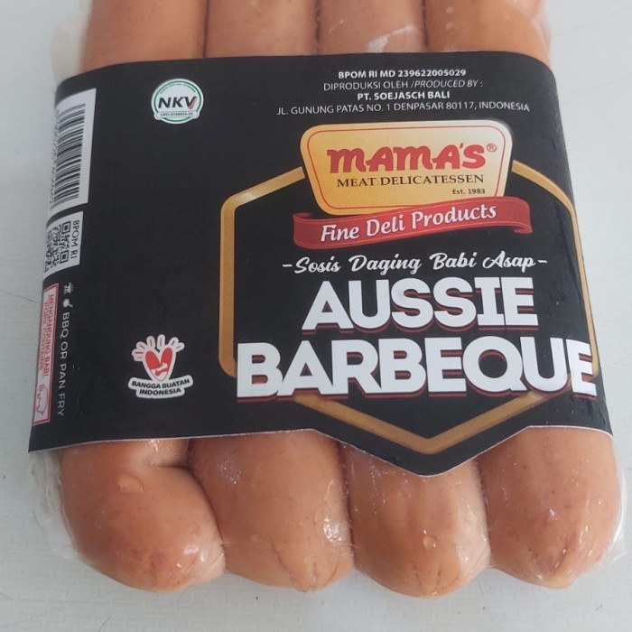 

AUSSIE BARBEQUE SAUSAGE - SOSIS BABI MAMA'S (PORK SAUSAGE-FROZEN FOOD)