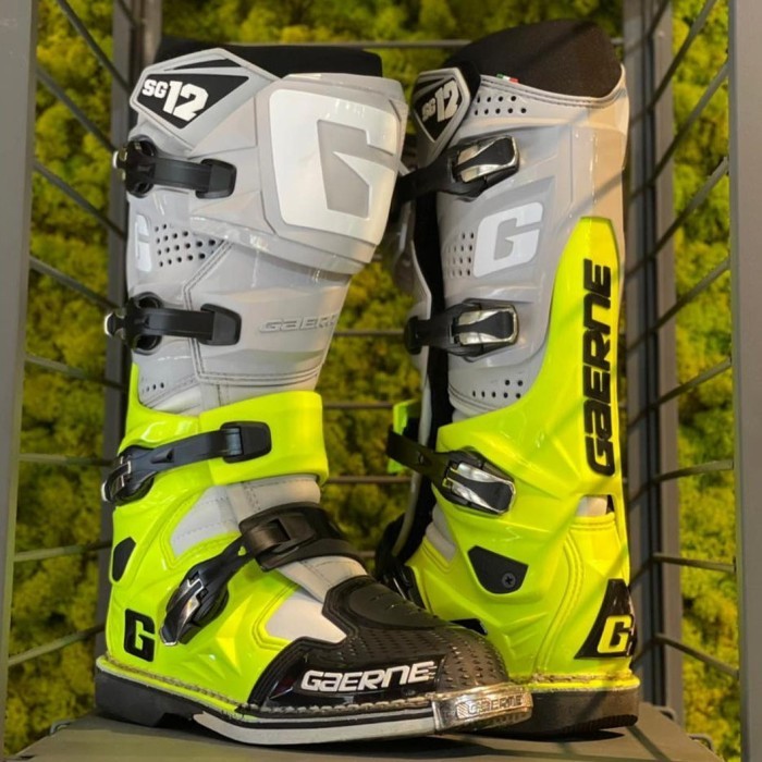Cekout Langsung- GAERNE SG 12 2021 GREY YELLOW BOOTS GAERNE NOT FOX INSTINCT NOT SIDI