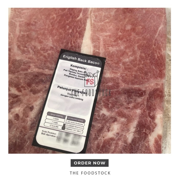 

SVEN'S CHOICE SVEN ENGLISH BACK BACON PORK BACON BABI 250GR