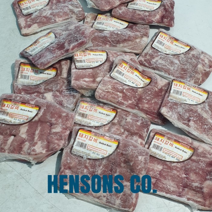 

BAIKUT BABI PORK SPARE RIB CUT BAIKUT VACUUM AROMA BALI @300GRAM