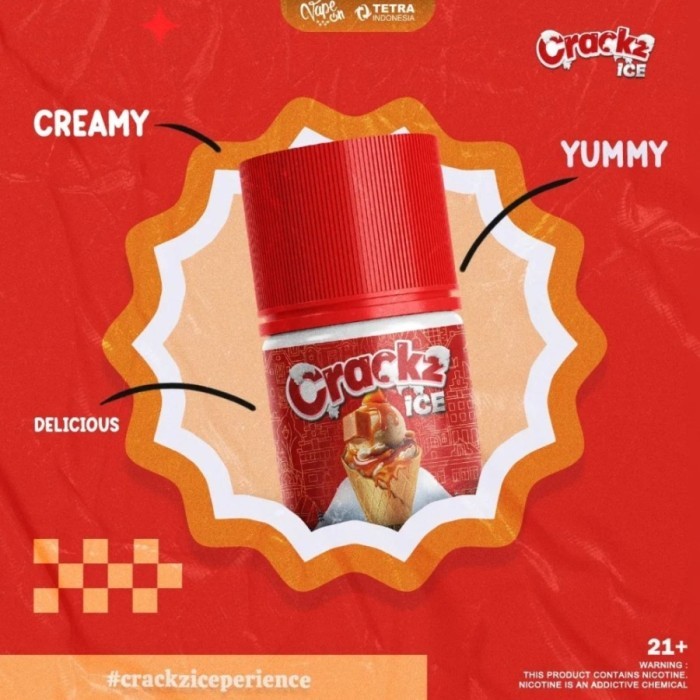 

TETRA X VAPEON CRACKZ ICE V3 BELGIAN ICE CREAM 60ML 3MG 6MG AUTHENTIC