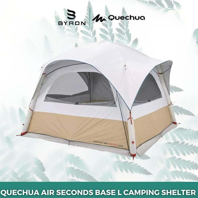 Quechua Air Seconds Base L Tenda Camping Shelter Inflatable 8 Orang Zea_Sez