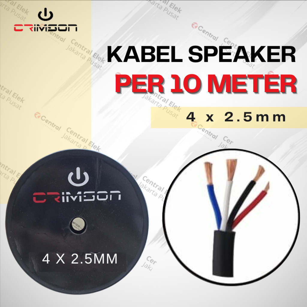 kabel audio crimson 4x2.5 / 4 x 2.5 10 meter