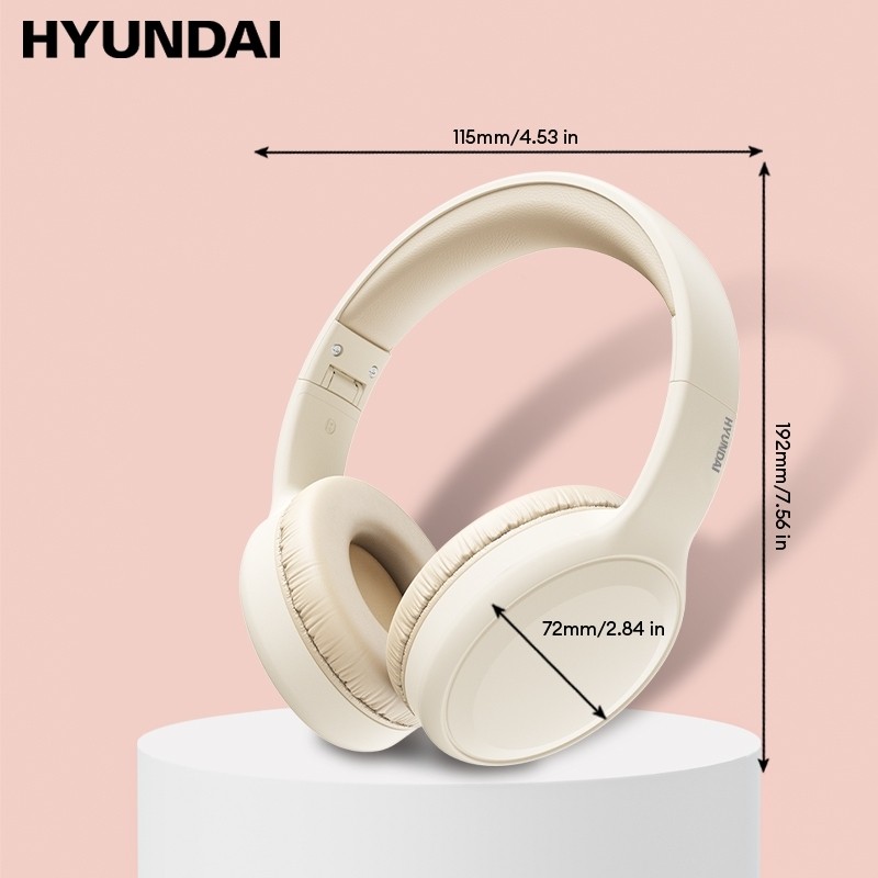 CUCI GUDANG Hyundai TH30 Wireless Bluetooth Headphones 3D Stereo Built-in Mic Noise Isolating Gaming
