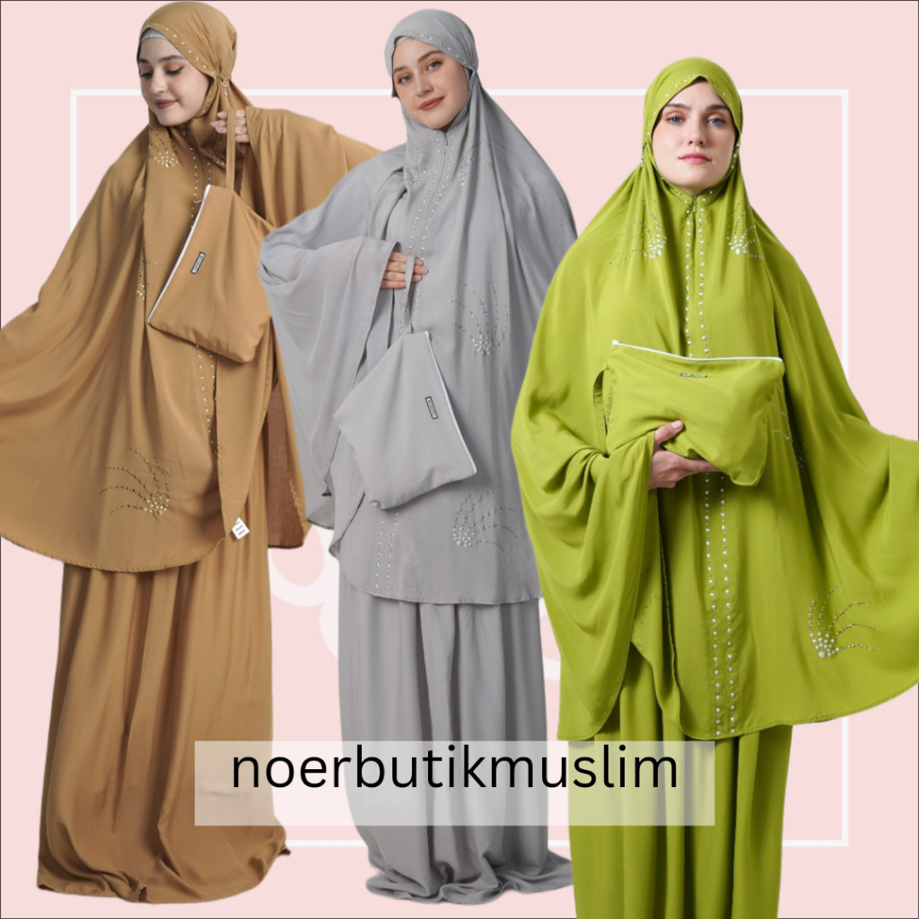 Mukenah N4920 Hikmat fashion original Abaya Hikmat Terbaru2024 ori