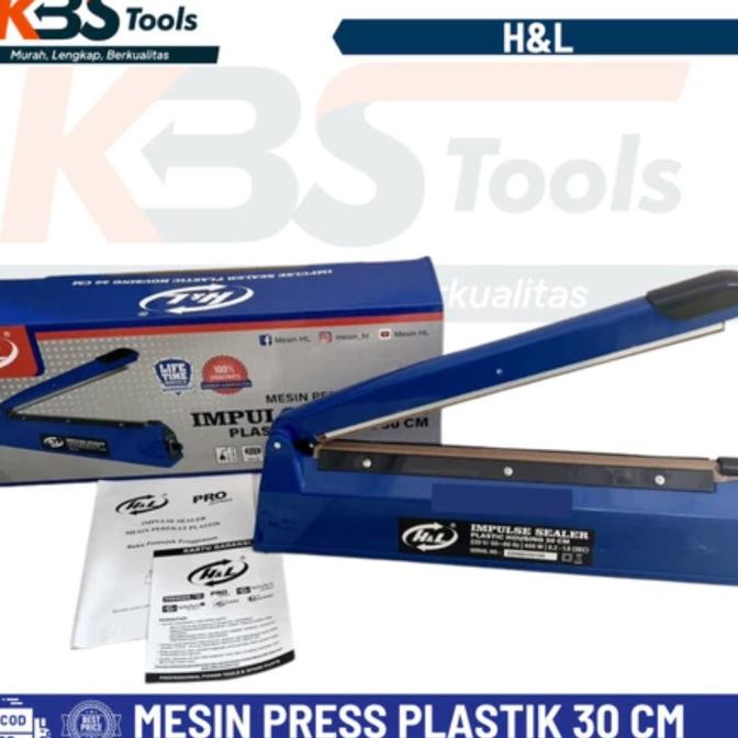 Mesin Press Plastik 30 cm / Mesin Sealer Plastik 30cm / Impulse Sealer