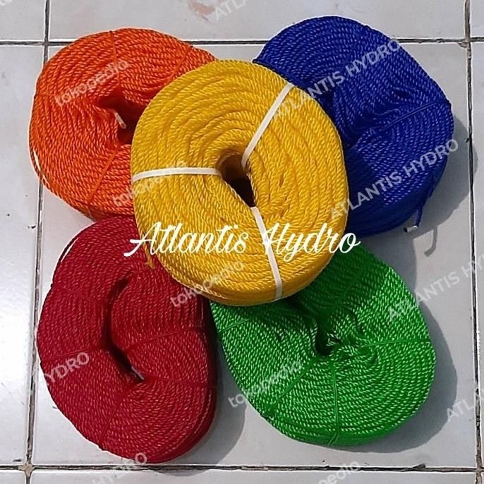 

Terlaris Tali Tambang Plastik 3 Mm / Tali Tampar / Tali Jaring (1Roll) Murah!!! Neo