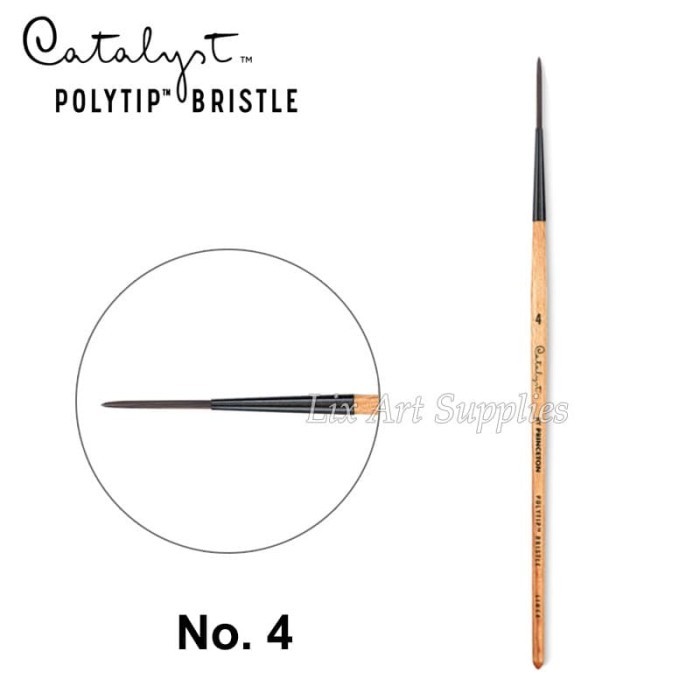 

HOT PROMO Kuas Princeton Catalyst Polytip Bristle - Rigger / Liner Brush No. 4