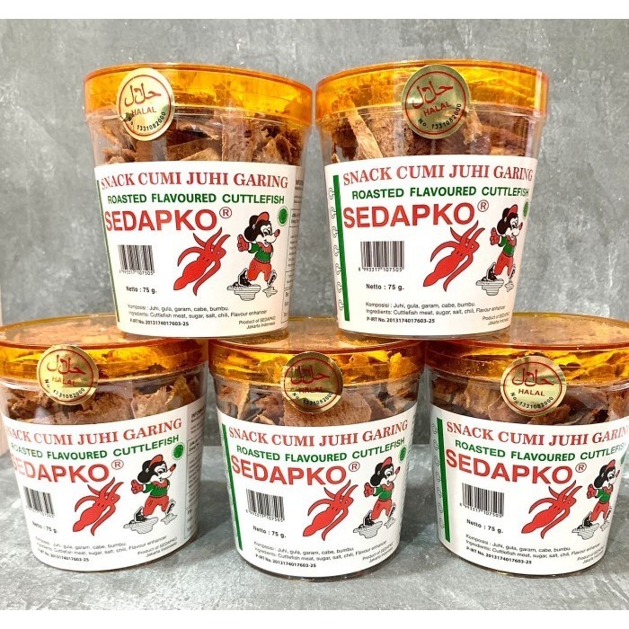 

SALE TERLARIS SNACK CUMI JUHI GARING PANGGANG SEDAPKO 75GRAM READYY
