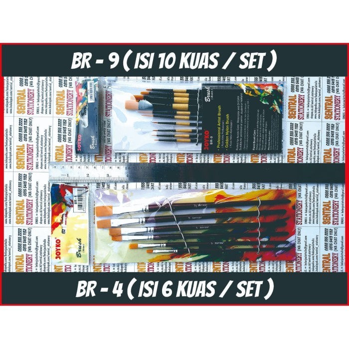 

SALE Kuas lukis gambar profesional artist make up brush BR 9 set isi 10