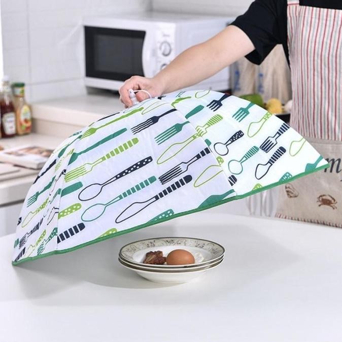 Tudung Saji Lipat Tudung Saji Modern Penutup Makanan Ekstra Besar TS02 TT