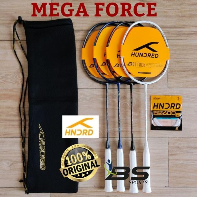 Diskon Raket Badminton Hundred Mega Force Hndrd Mega Force Original