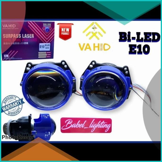 Projector BILED E10 VAHID 3inch Bluelens paket lengkap 07D35Z4 limited