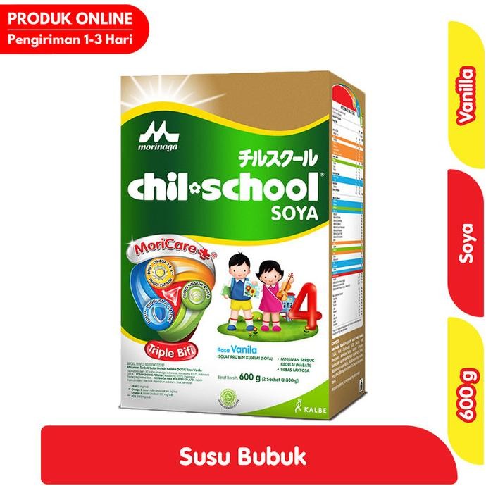 

Morinaga Chil School Soya 4 Susu Pertumbuhan 3-12 Tahun Vanila 600 G Promo