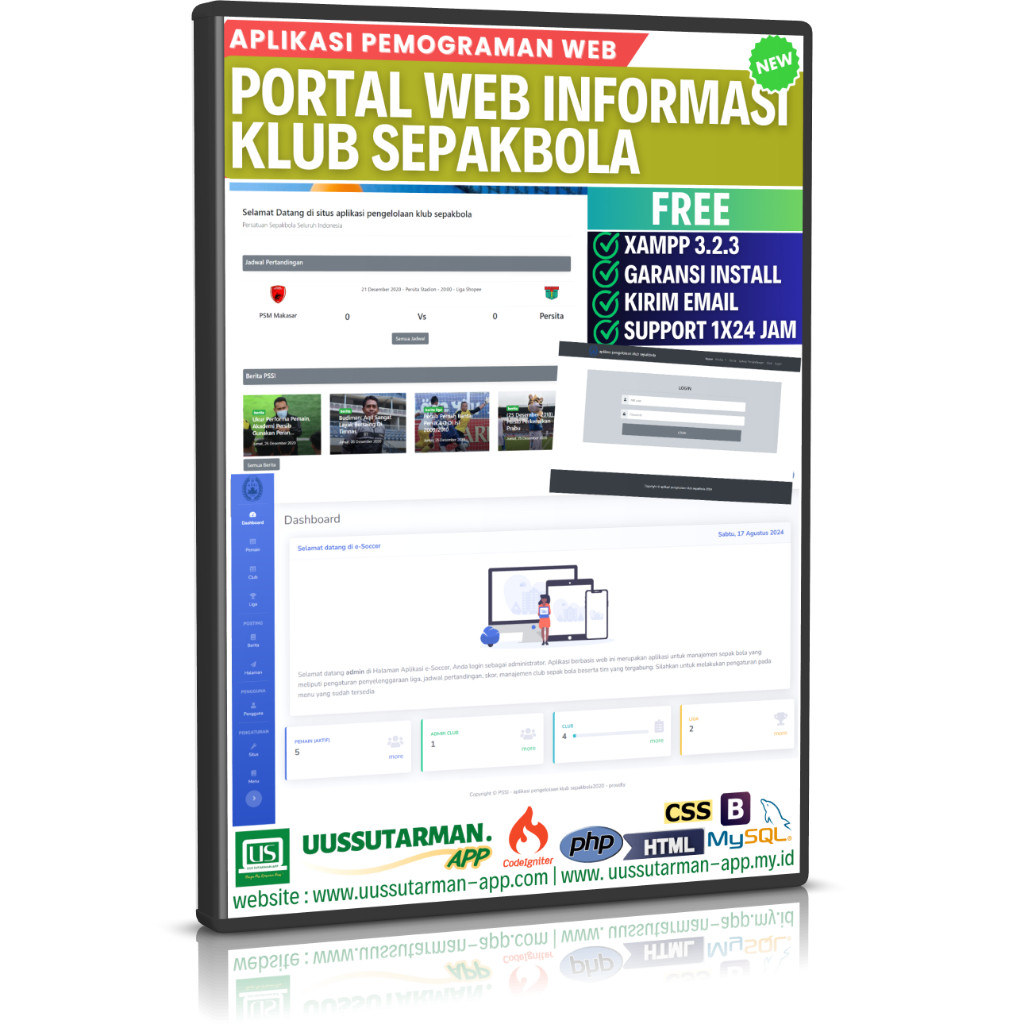 Aplikasi web portal berita dan statistik Klub Sepakbola berbasis web