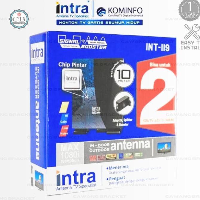 ANTENA TV DIGITAL INTRA 119/118 INDOOR OUTDOOR , ANTENA INTRA ORIGINAL HARGA SPESIAL