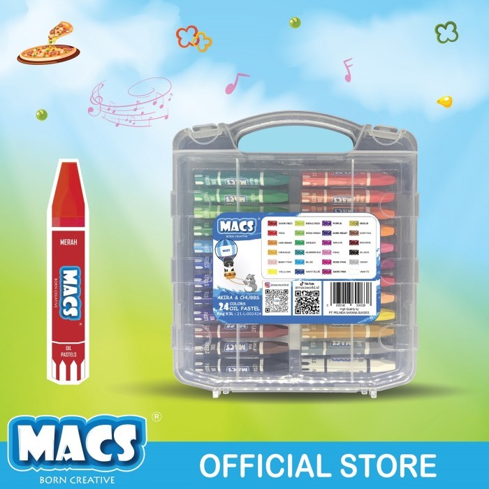 

Crayon Oil Pastel Color Macs 24 Warna