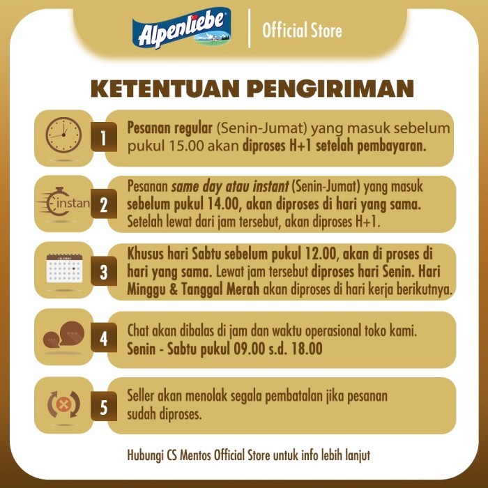 

ALPENLIEBE CHOCO ECLAIRS TIN 144G - SPESIAL RAMADAN LEBARAN (ISI 6)