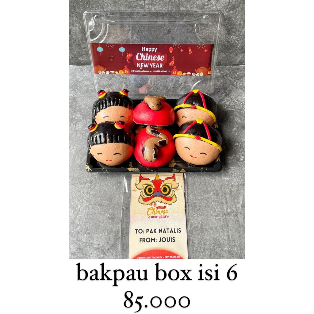 

BAKPAU ISI 6 - HAMPERS IMLEK / CNY EDITION - READY