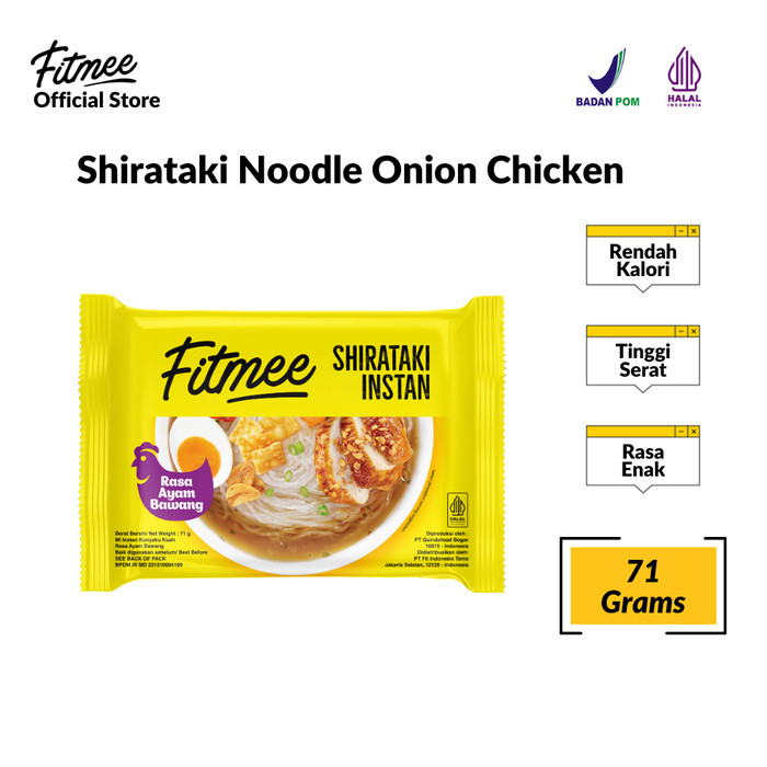 

Fitmee Mie Instan Shirataki Ayam Bawang Gluten Free 71 Gr