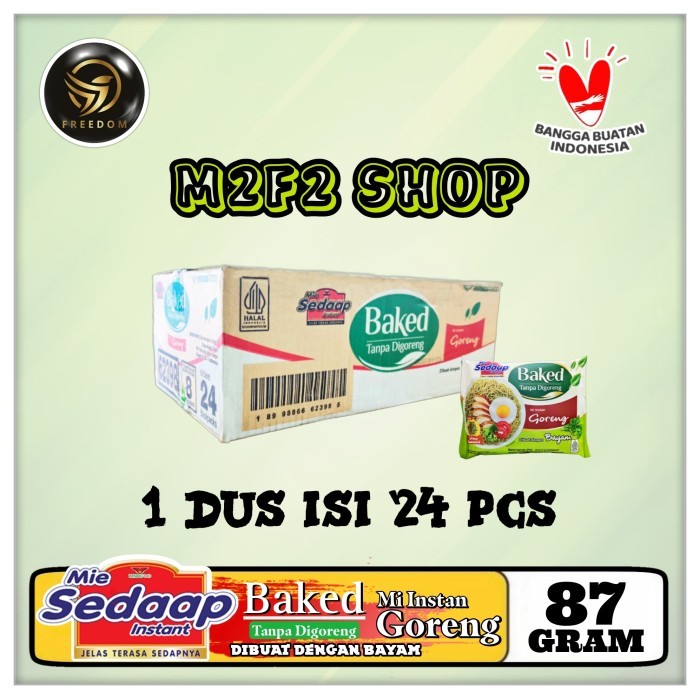 

HOT SALE! Sedaap Baked Mie Instant Goreng Original Bahan Bayam Bag 87gr (Karton)