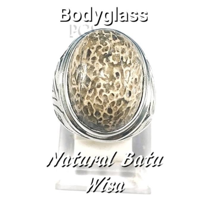 CINCIN BATU AKIK NATURAL BATU WISA LANGKA BODYGLASS