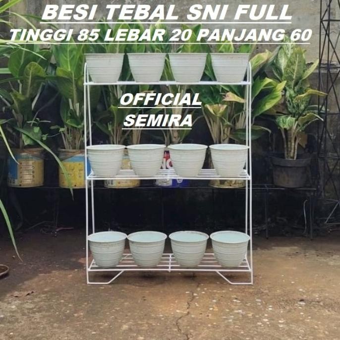 RAK BESI POT BUNGA 3 SUSUN TANAMAN HIAS/RAK SEPATU MODERN/STANDING POT