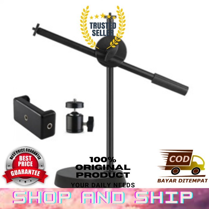 Stand Tripod Hp Smartphone Foto Produk Makanan Unboxing Original Sas