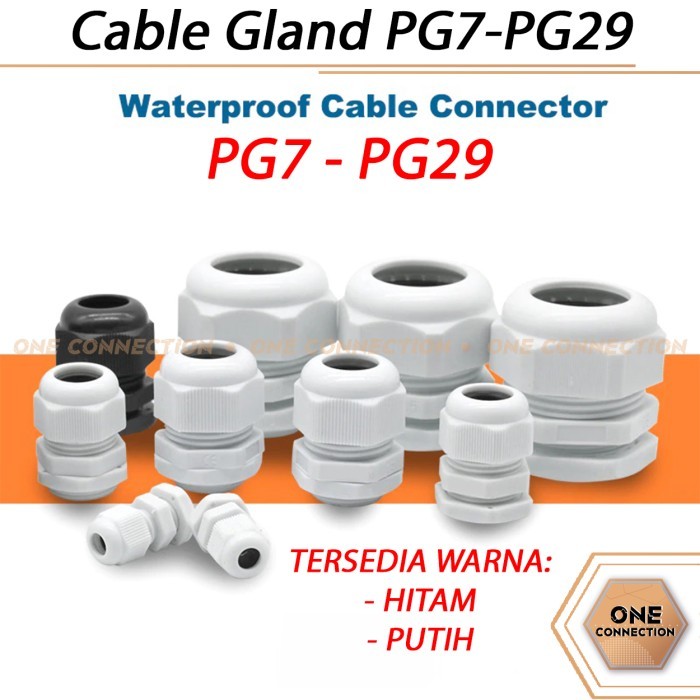 Cable Gland / Kabel Gland PG7 PG9 PG11 PG13.5 PG16 PG19 PG21 PG25 PG29