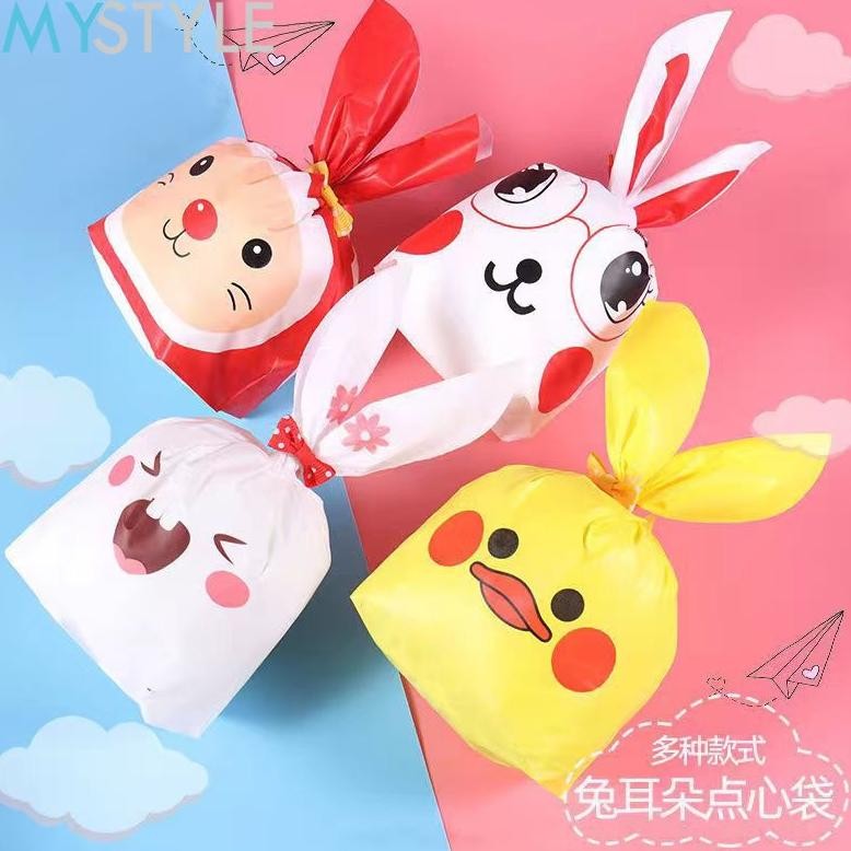

VIRAL (GROSIR) MYSTYLE PLASTIK SOUVENIR KELINCI 1 PACK ISI 50 PCS MOTIF RANDOM UKURAN KECIL & BESAR TAS SOUVENIR ULANG TAHUN TAS SNACK fth-56