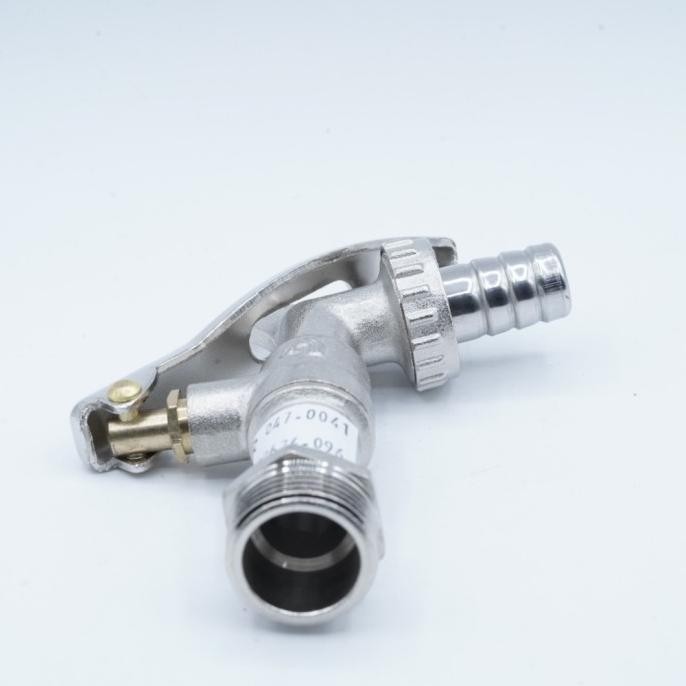 Promo Brass Lockable Ball Bibcock 3/4" 3/4 inch Keran Air Stop Kran Taman Dinding Tembok Dengan Kunc