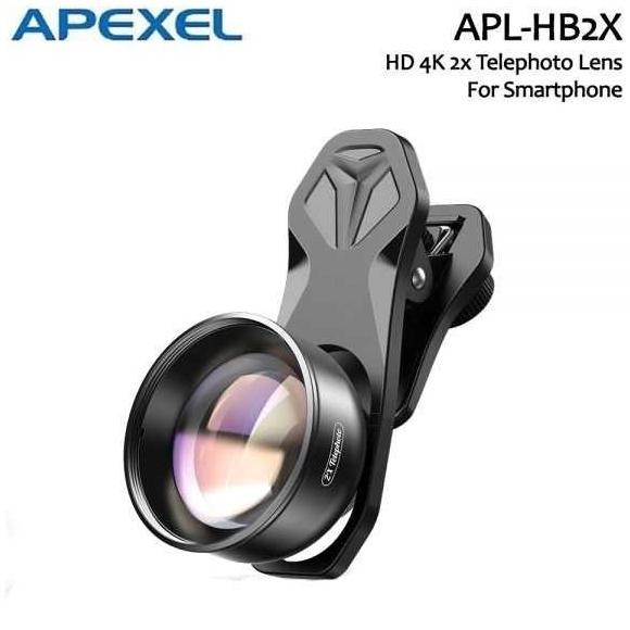 APEXEL LENSA KAMERA SMARTPHONE CLIP 2X TELEPHOTO LENS - APL-HB2X