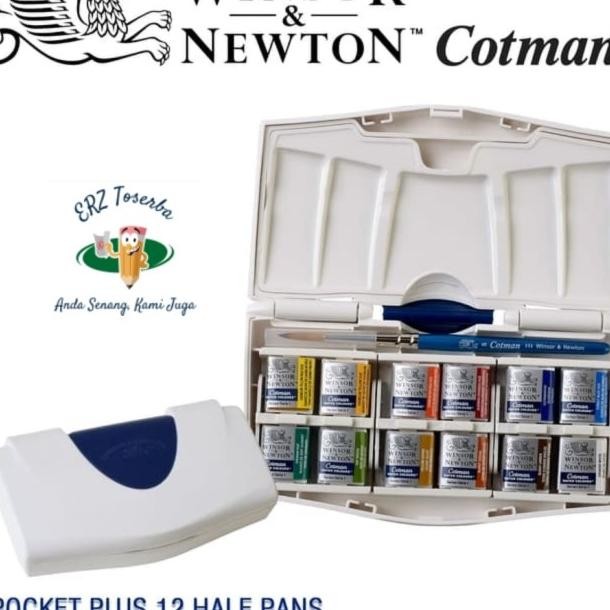 

Winor Newton Cotman 12 Half Pan Travel Water Colour Watercolor