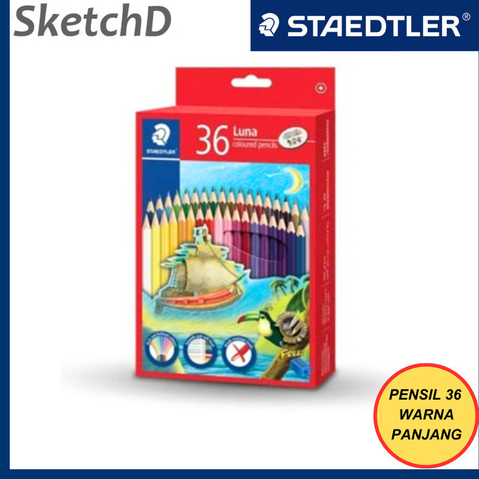 

SALE TERLARIS PENSIL WARNA STAEDTLER LUNA PERMANENT 36 WARNA PANJANG FL 136C36TH READYY