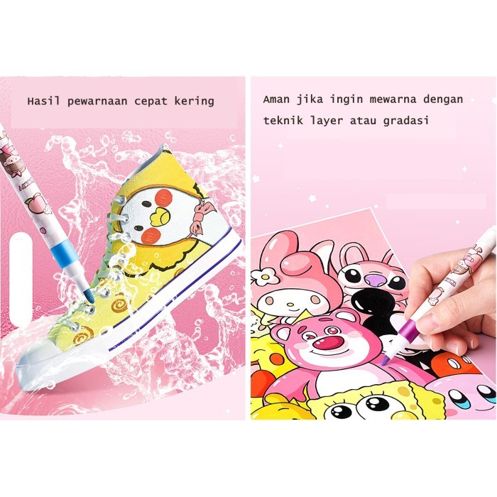 

SALE TERLARIS SET PENA WATERCOLOUR MARKER, SET SPIDOL WARNA-WARNI READYY