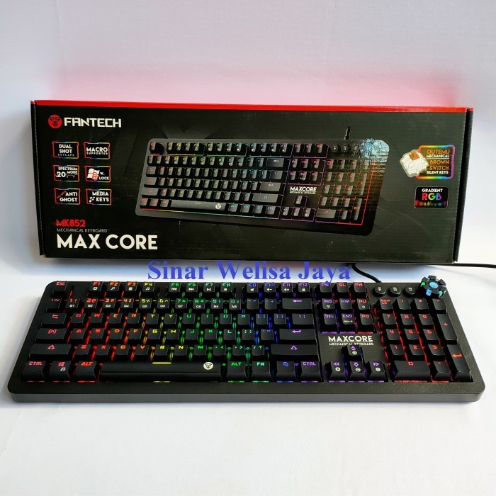 BEBAS ONGKIR - Fantech Max Core Mechanical Keyboard MK-852