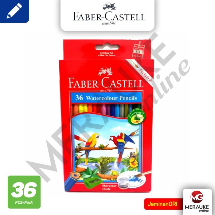

SALE TERLARIS FABER CASTELL PENSIL GAMBAR CAT AIR PARROT 36 WARNA PANJANG READYY