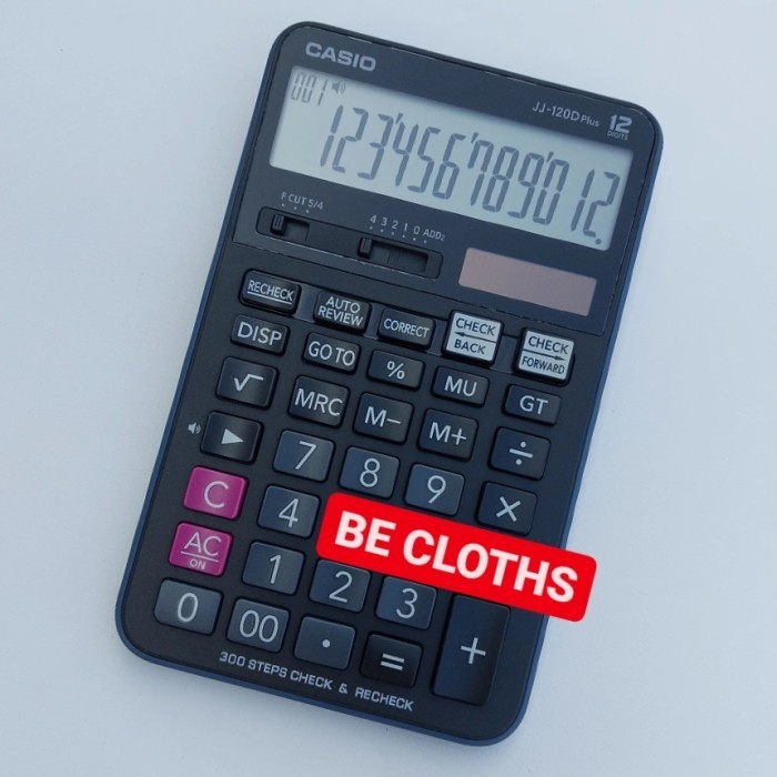 

Casio JJ 120 D Plus Kalkulator Desktop 12 Digits