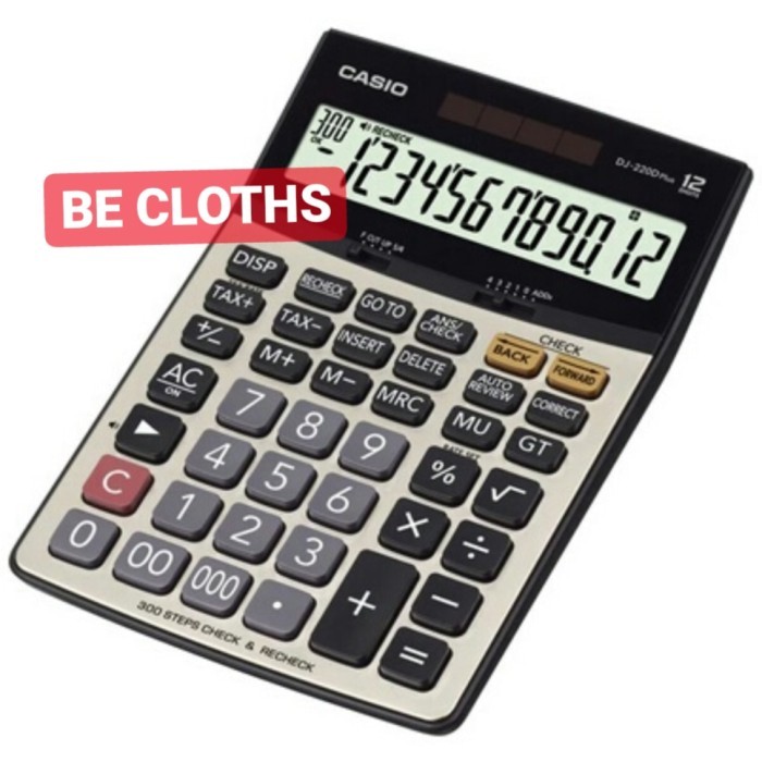 

Casio DJ-220D PLUS Kalkulator Check & Correct Desktop Meja