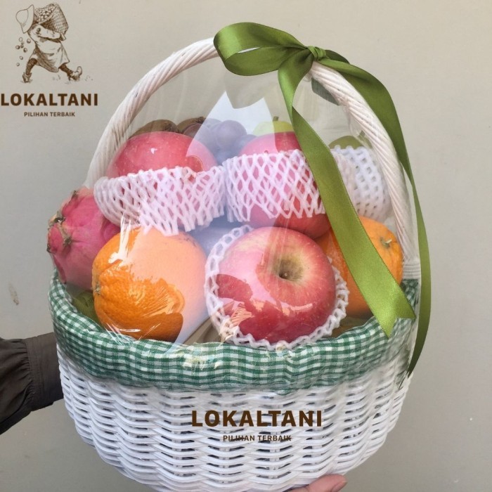 

Big Parcel Buah/ Hampers Buah Keranjang Rotan Premium/Parcel Buah