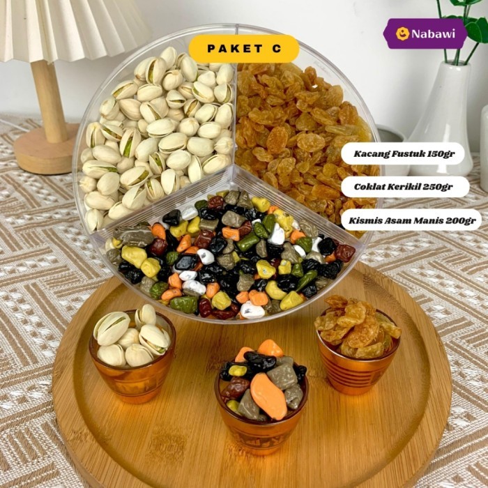 

Paket Hampers Makanan 3 Sekat Oleh Oleh Haji Dan Umroh Premium Makanan Khas Arab Kacang Arab
