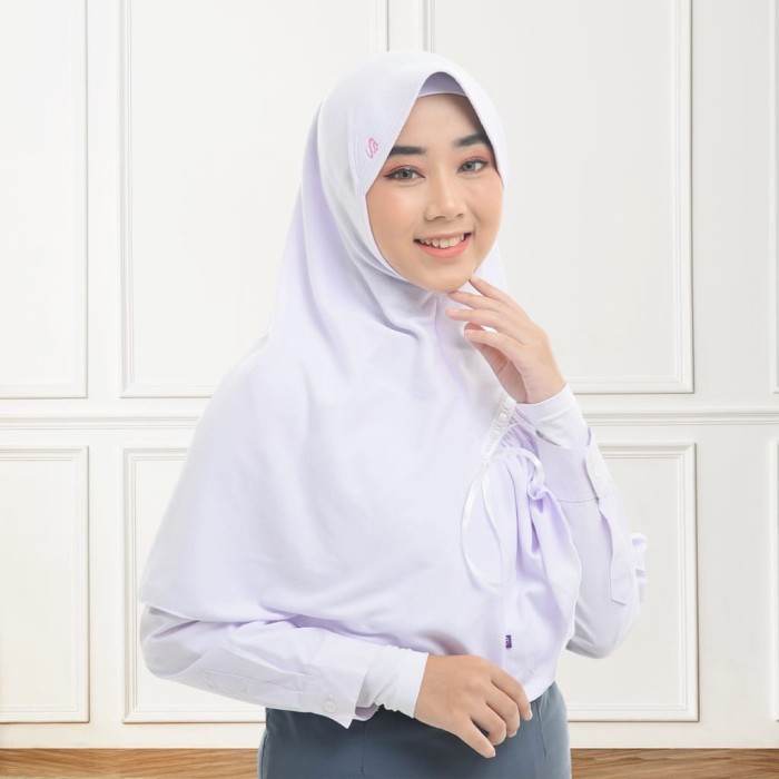 Rabbani Kerudung Amira , Jilbab Instan dengan Aksen Serut Pita depan