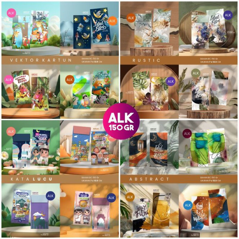 

Amplop Lebaran Grosir 2025 Bahan Tebal Desain Kekinian Terdapat 4 Desain Sesuai Tema